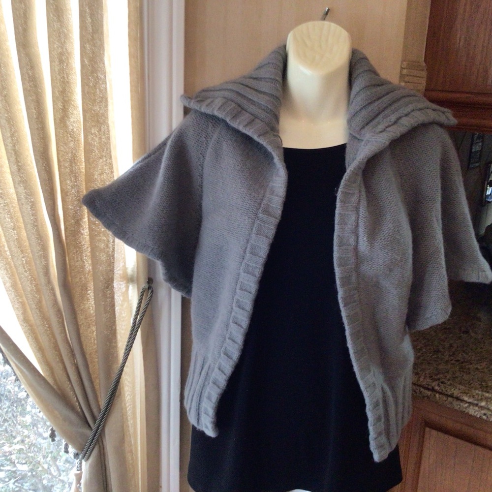 Mario Serrani Charcoal Cape Jacket